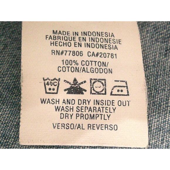 Tommy Hilfiger Jeans Womens Blue Denim Button Down Trucker Jacket Size XS - Picture 10 of 10